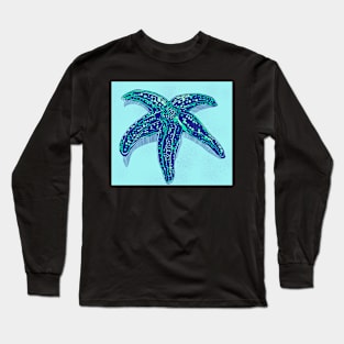 Starfish in Blue Long Sleeve T-Shirt